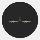 Search for green ribbon stickers Heart