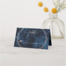Search for gold star place cards Night sky