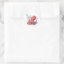 Search for cartoon octopus stickers Marine