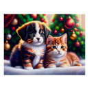 Recherche de noël de chat posters Amis
