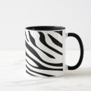 Search for black white stripes mugs Animals