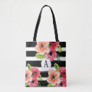 Recherche de rayure florale sacs Aquarelle