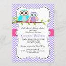 Search for purple chevron postcards Baby shower