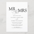 Recherche de mr mrs invitations Chic