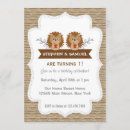 Search for twin boy birthday invitations Forest
