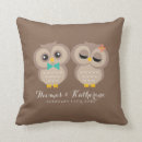 Search for his and hers pillows Bride and groom