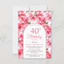 Search for chic 40th birthday invitations Pretty