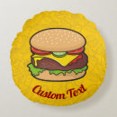 Search for junk food throw pillows Cheeseburger
