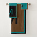 Search for teal and brown bathroom accessories Green