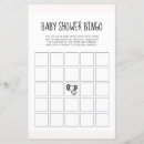 Search for elephant baby shower bingo Girl