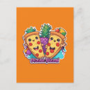 Recherche de pizza mignonne cartes postales Amour
