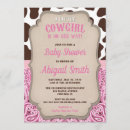 Search for cowgirl baby girl shower invitations Pink