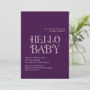 Recherche de purple baby shower invitations Moderne