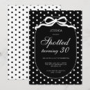 Search for polka dot bow invitations For her