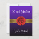 Search for womans gold black red birthday invitations Womens birthday party