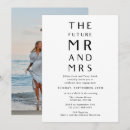 Search for future mr and mrs invitations Black and white