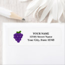 Search for grape return address labels Red
