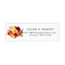 Search for rose bouquet return address labels Pretty