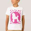 Recherche de le caniche standard enfant tshirts Rose