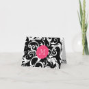 Search for black and white floral note cards Pattern