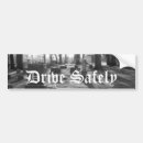 Search for drive safely bumper stickers White