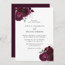 Search for maroon white wedding invitations Burgundy