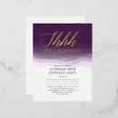 Recherche de purple gold birthday invitations Invités
