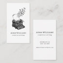 Search for typewriter business cards Editor author teacher consultant