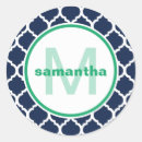 Recherche de quatrefoil autocollants Monogrammé