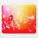 Recherche de papillon rouge tapis souris Blanc