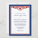 Search for red and blue wedding invitations Formal