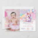 Search for unicorn cake birthday invitations Whimsical