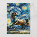 Recherche de cheval de nuit cartes postales Ai généré