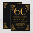 Search for retro 60th birthday invitations Gold