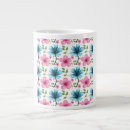 Search for pink floral mugs Flower pattern