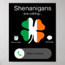 Search for irish clover posters Shenanigans