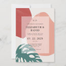 Search for monstera leaf wedding invitations Minimalist