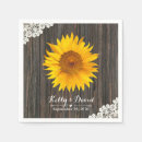 Recherche de sunflower wedding napkins Bois