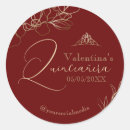Search for quinceañera invitation stickers Elegant