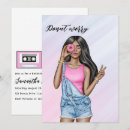 Search for retro bachelorette party invitations Blue