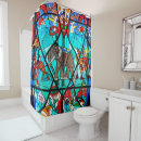 Search for unique shower curtains Artistic