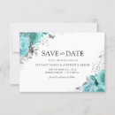 Search for teal blue save the dates Floral