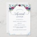Search for dusty blue floral rehearsal dinner invitations Calligraphy