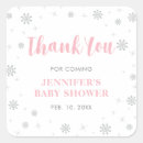 Search for silver baby shower stickers Thank you