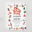 Search for oh what fun birthday invitations Christmas birthday party