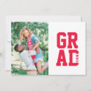 Search for red graduation invitations Senior