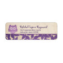 Search for purple owl return address labels Bird