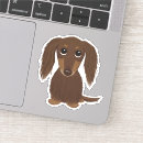 Search for funny dog stickers Dachshund