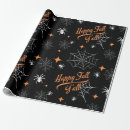 Search for happy halloween wrapping paper Black and white