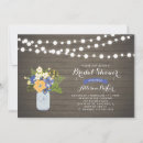 Search for mason jar bridal shower invitations Yellow